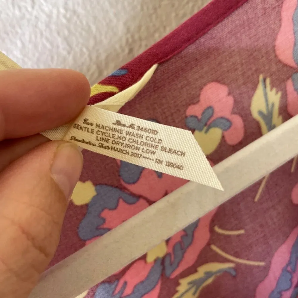 Matilda Jane Art Class Floral Keyhole Tie Dress Size Medium Short Sleeve Pink - Image 6