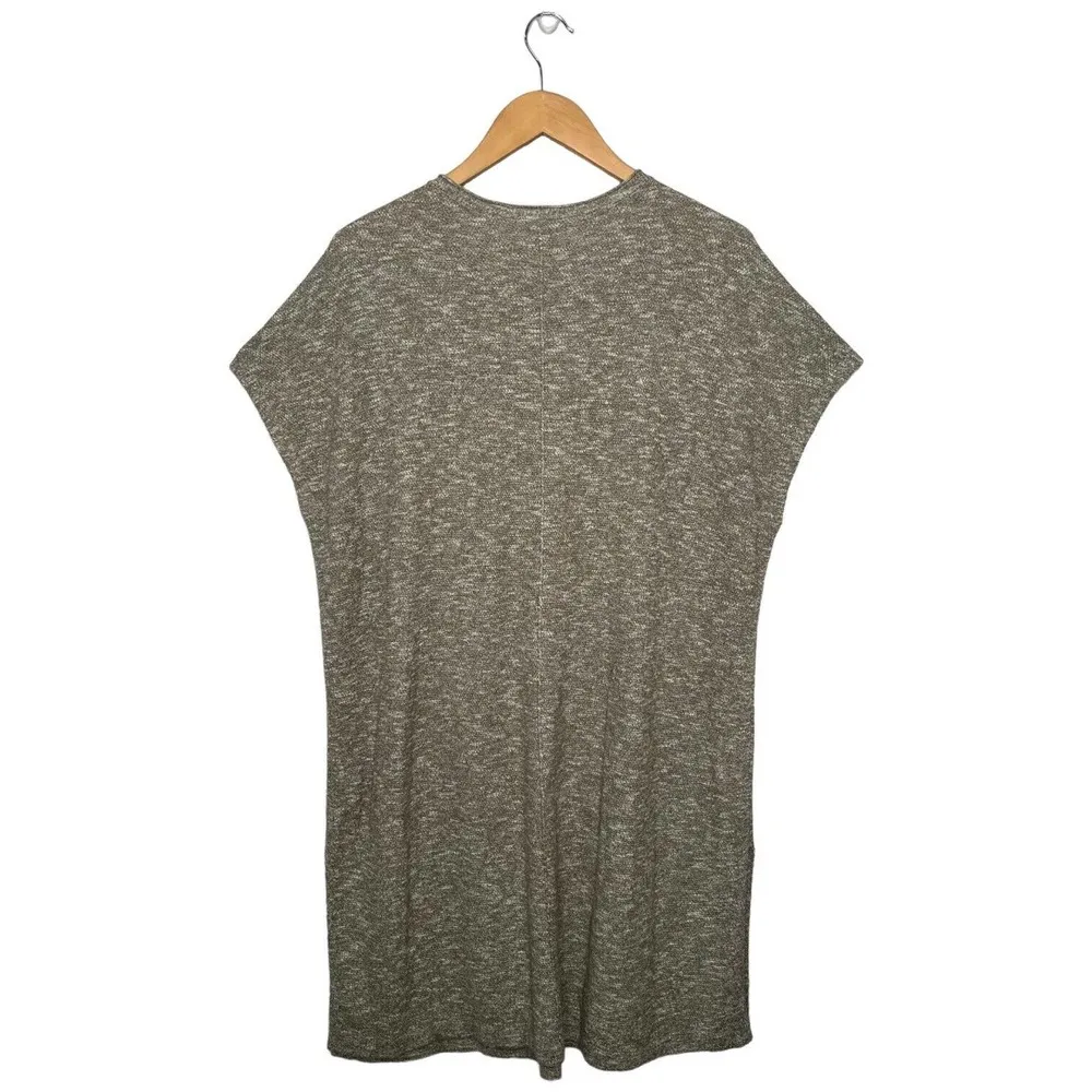 J Jill Pure Easy Sweater Tunic Marled Side Slit Round Neck Dolman Soft Green S - Image 7