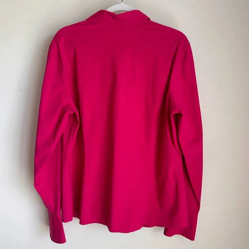Liz Claiborne Fuchsia Button-Down Shirt - Size 16 - Image 3