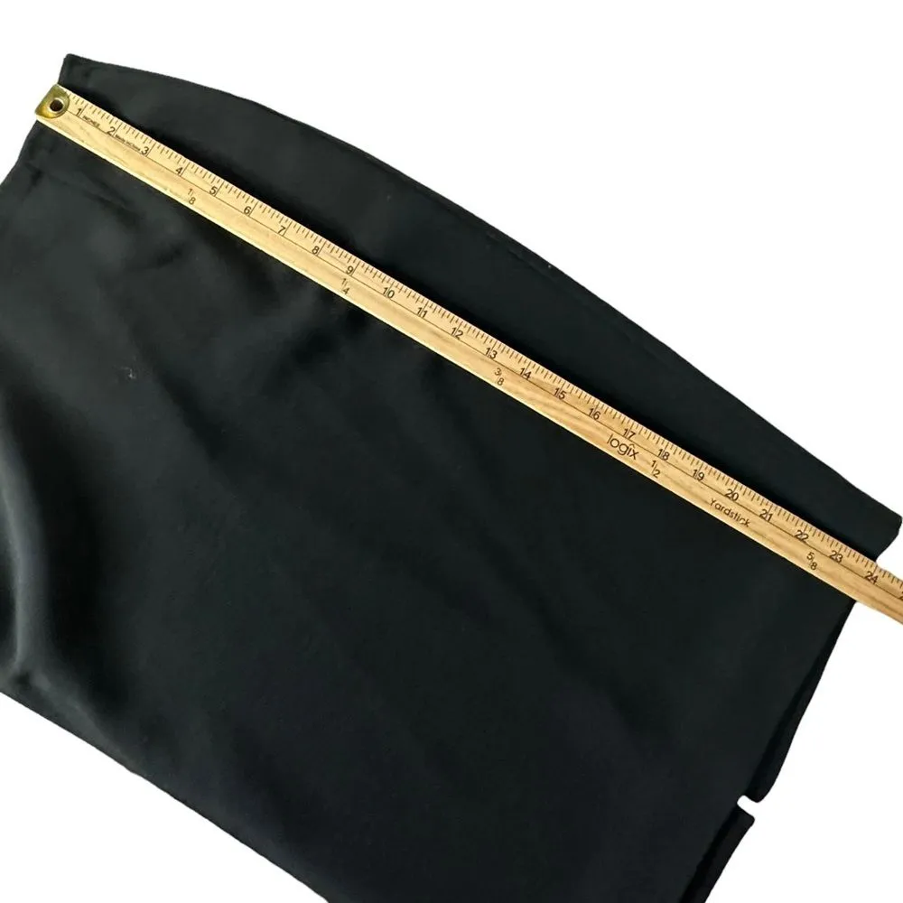 Bergdorf Goodman Black Pencil Straight Skirt‎ Size 8 Minimalist Quiet Luxury - Image 11