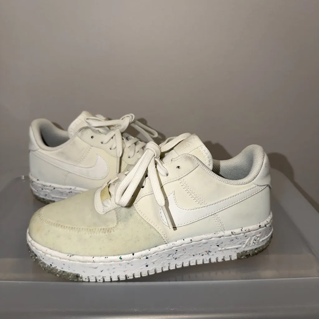 Nike Air Force 1 Low Sneakers Women’s Size 7 White Casual Street Shoes - Image 2