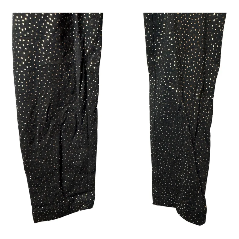 Old Navy Women’s Athletic Sporty Workout  Black and Glitter Leggings Sz S - Image 7