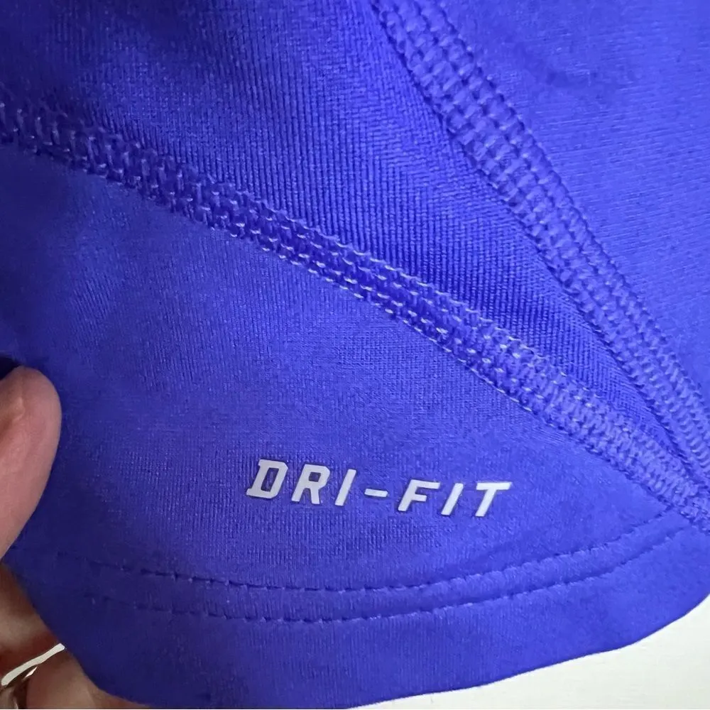 Nike 1/4 Zip Hooded SweatShirt Blue Size Medium‎ Fleece Lined Excellent Cond - Image 6