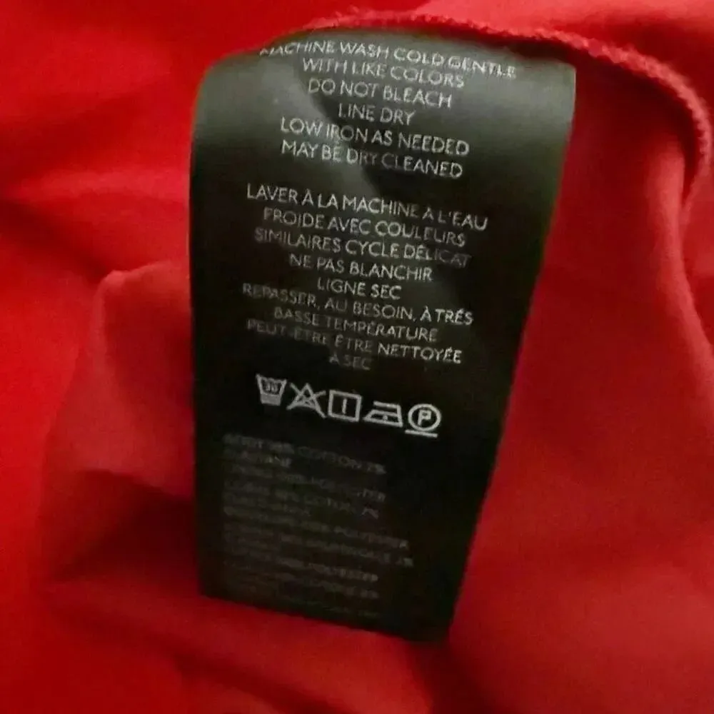 MAEVE x ANTHROPOLOGIE | Red Long-Sleeve Square-Neck Pleated Mini Dress | Size 1X - Image 14