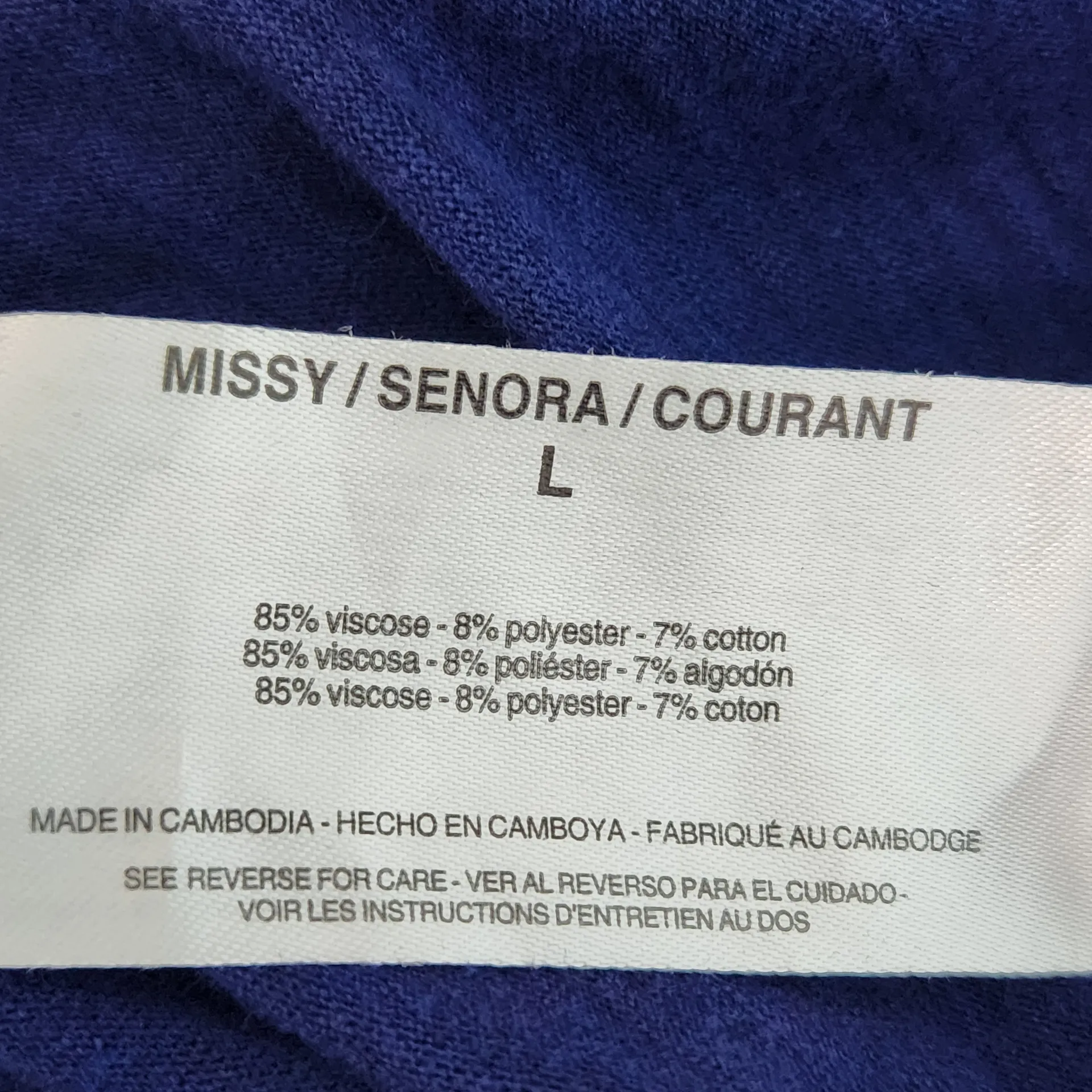 Jessica Simpson Navy T-shirt Dress Size Large Dark Blue Midi Dress - Image 8