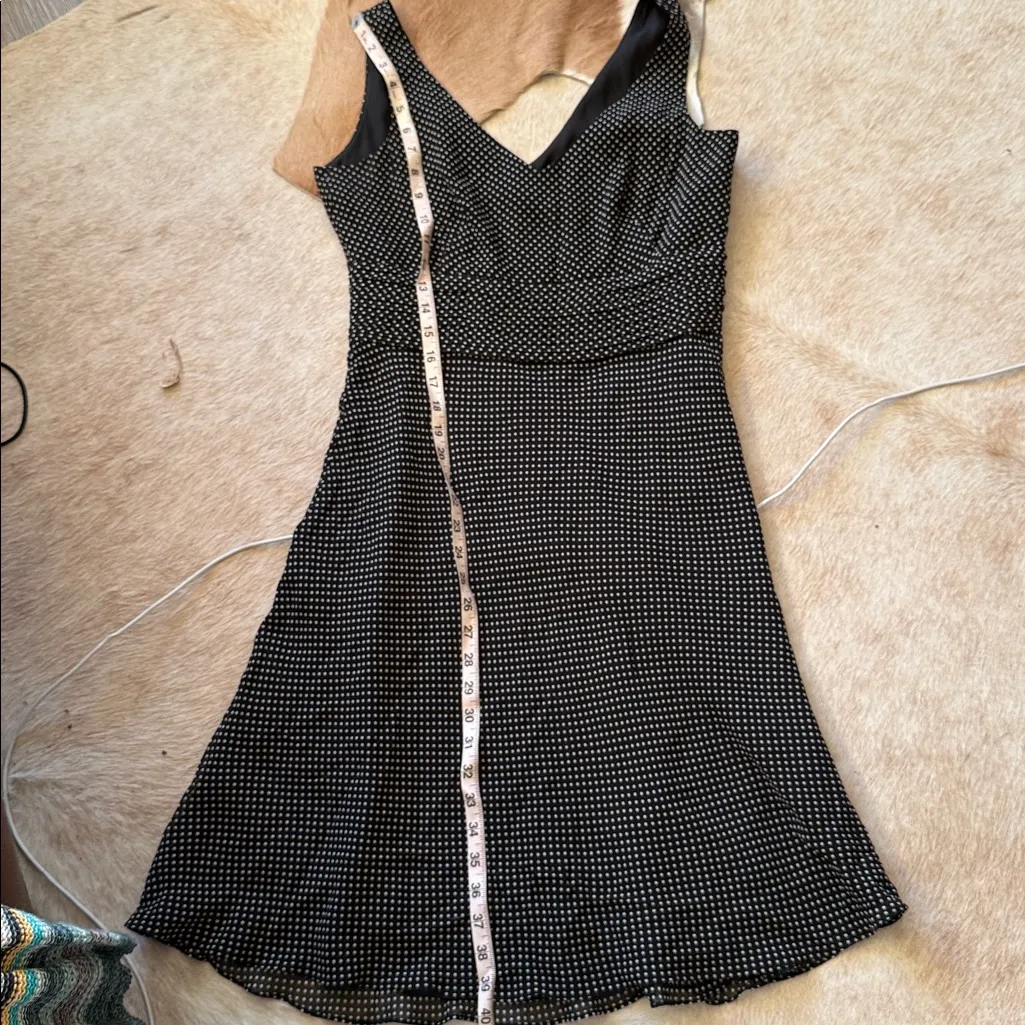 Ann Taylor Black Silk polka dot dress - Image 8