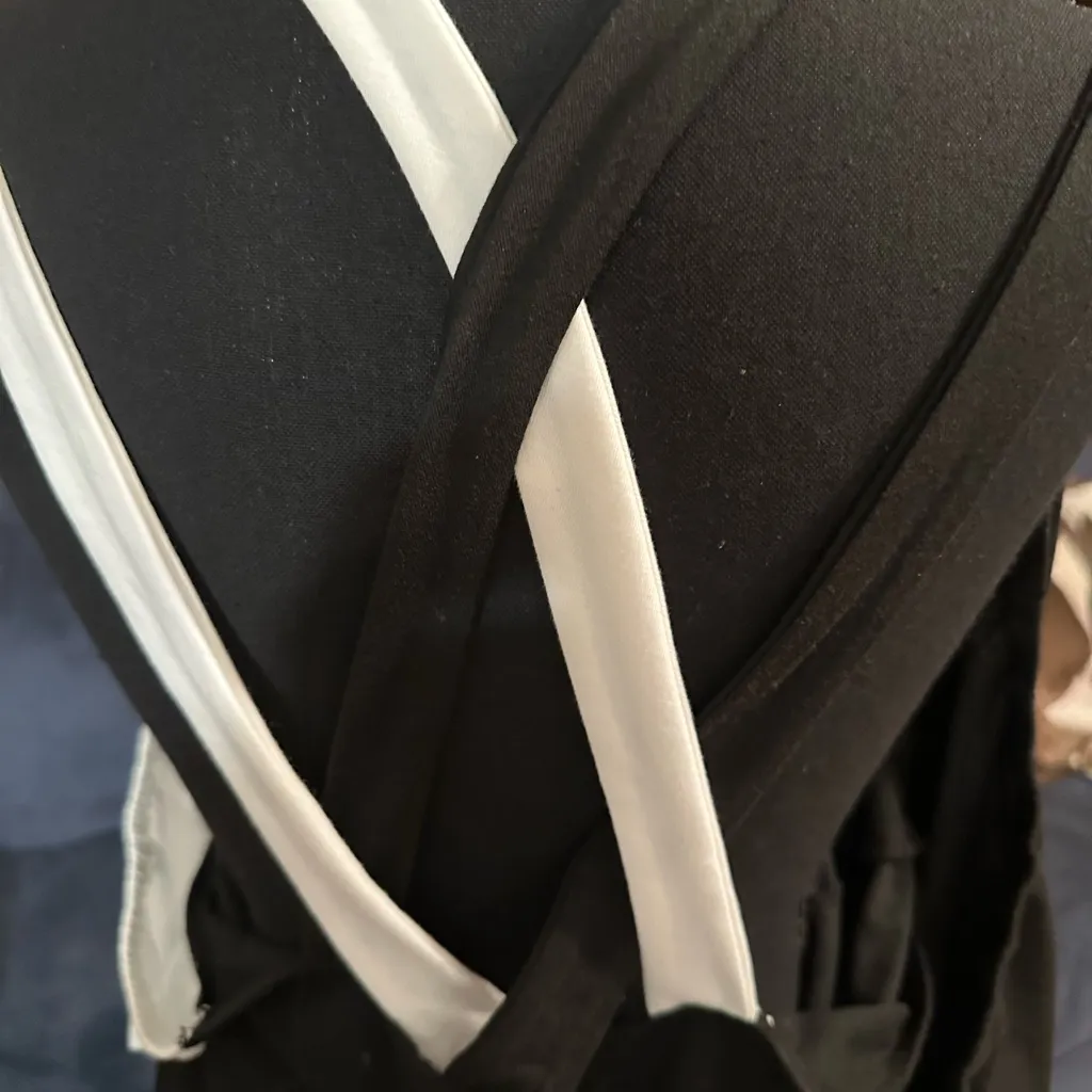 Chic Monochrome Women's Blouse Black Size 2X - Image 2