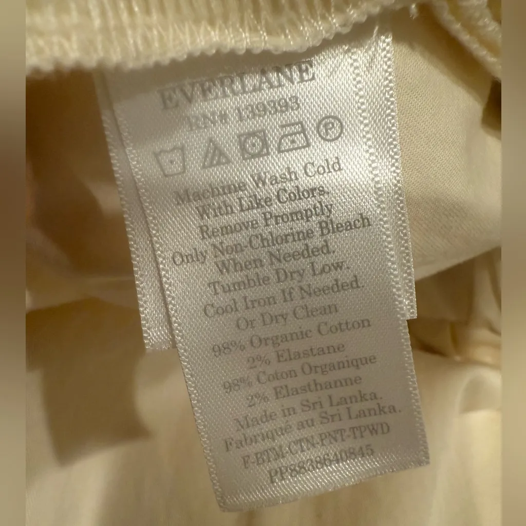 EVERLANE The Easy Pant size 16 Canvas Pull On Classic - Image 8