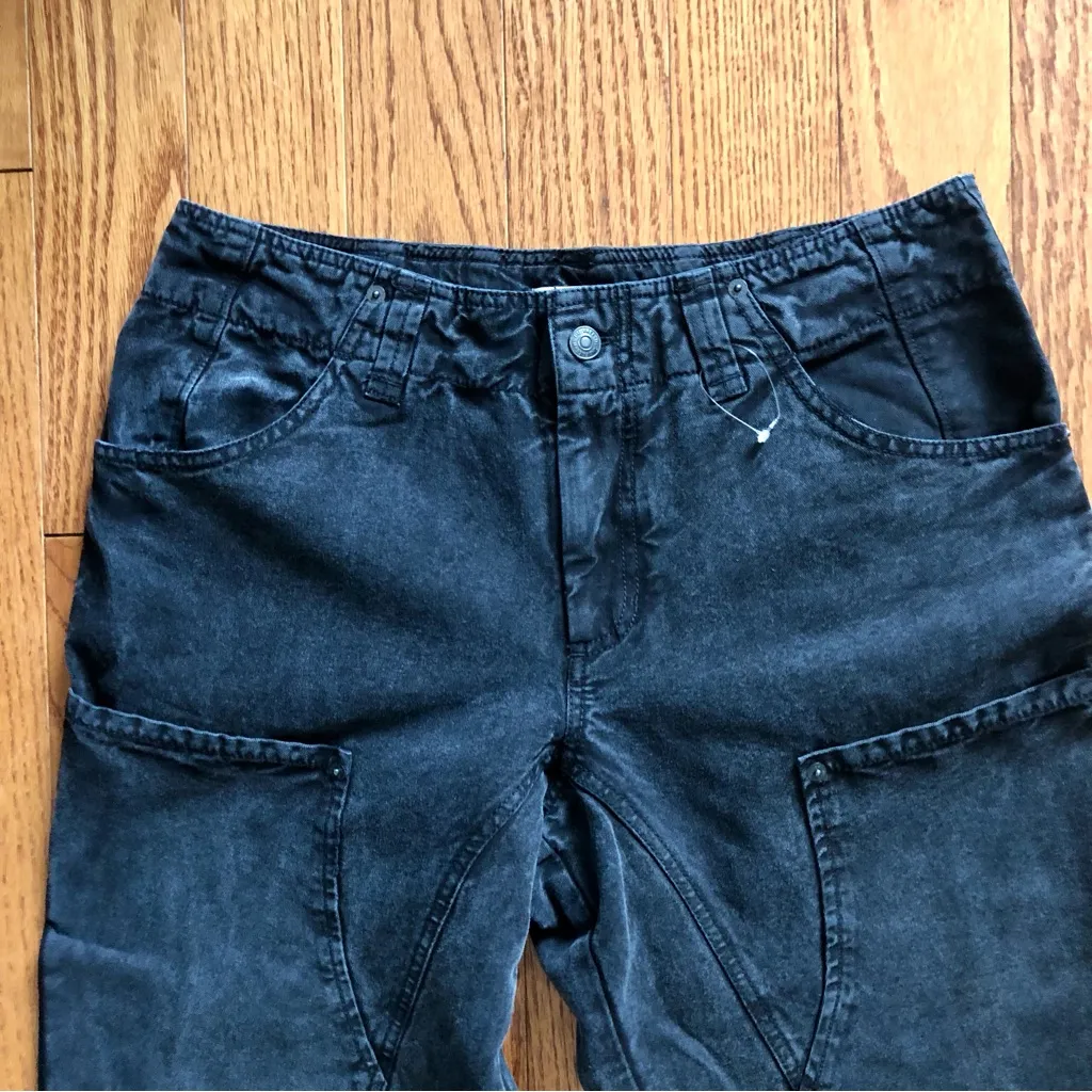 Free People We The Free Supersonic Slim Barrel Black Jeans Women’s Size 8 NWOT - Image 5