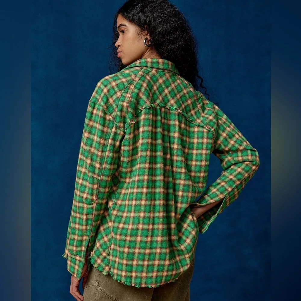 Urban Outfitters New BDG Brixton Button-Down Flannel Shirt small - Image 2