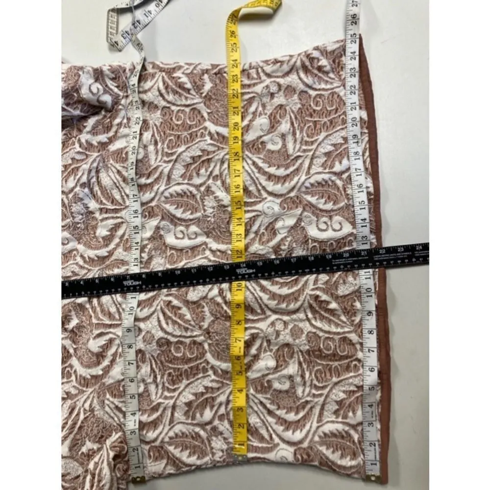 NORM THOMPSON, Escape from the Ordinary, Shrug/Sweater, Sz 1X, Brown & White - Image 4