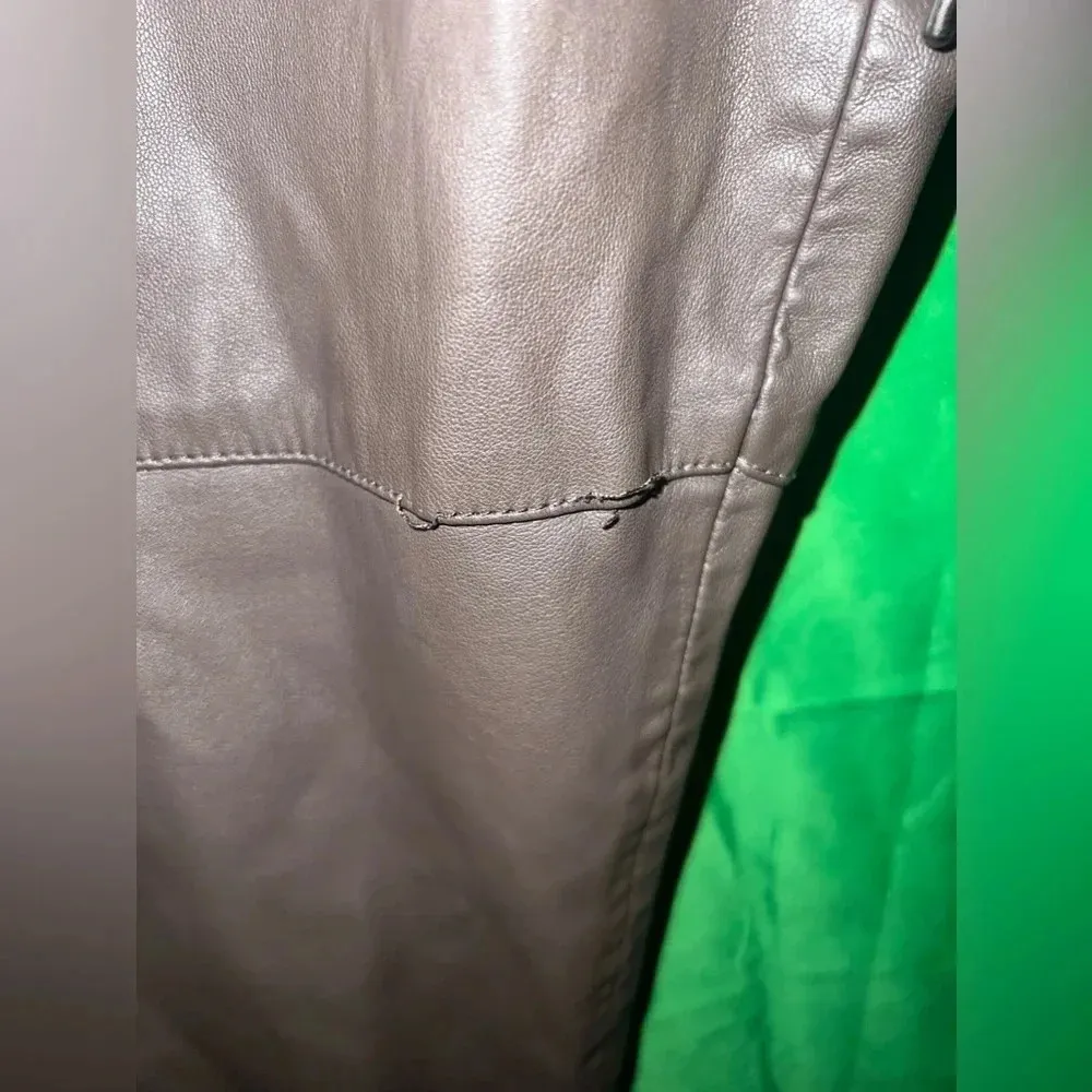 Mango Faux Leather Trousers size 2XL - Image 4