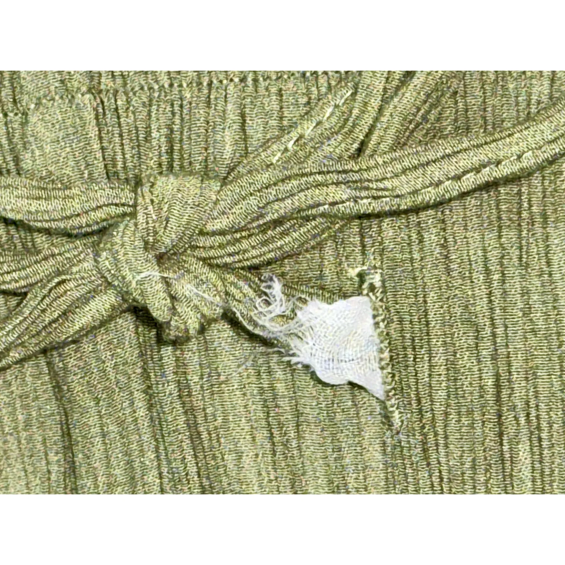 NEW Abercrombie & Fitch Olive Green Crinkle Elastic Lounge Wide Leg Pants Size S - Image 7