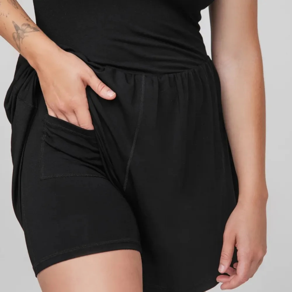Imbodhi black Lila casual or workout romper Size XS - Image 5
