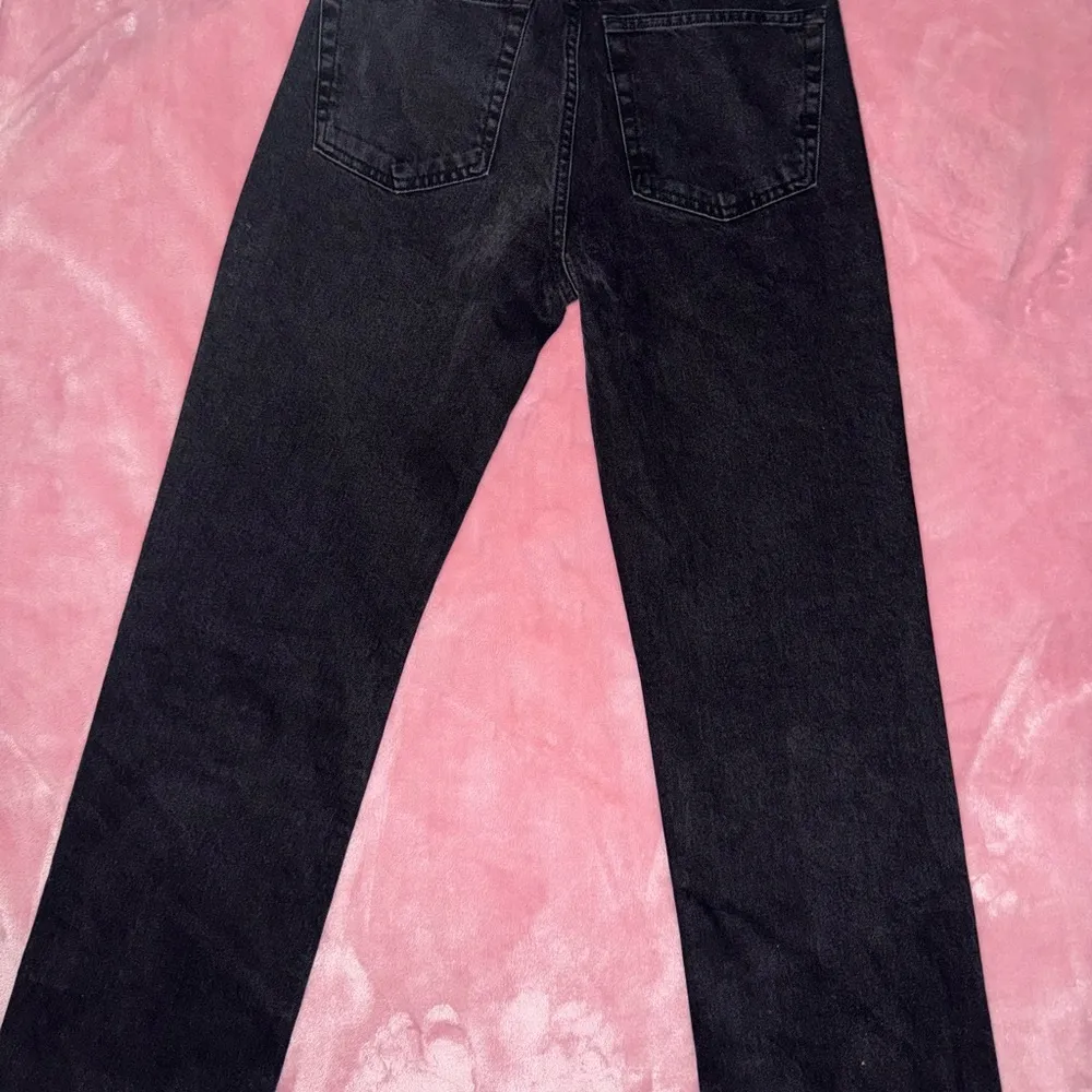 Mango Women's Straight-Fit Strass Jeans w Rhinestones Size 4 - Image 3