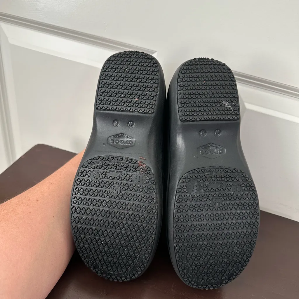 Crocs Women’s Black Neria Pro II Work Clog Size 8 - Image 6