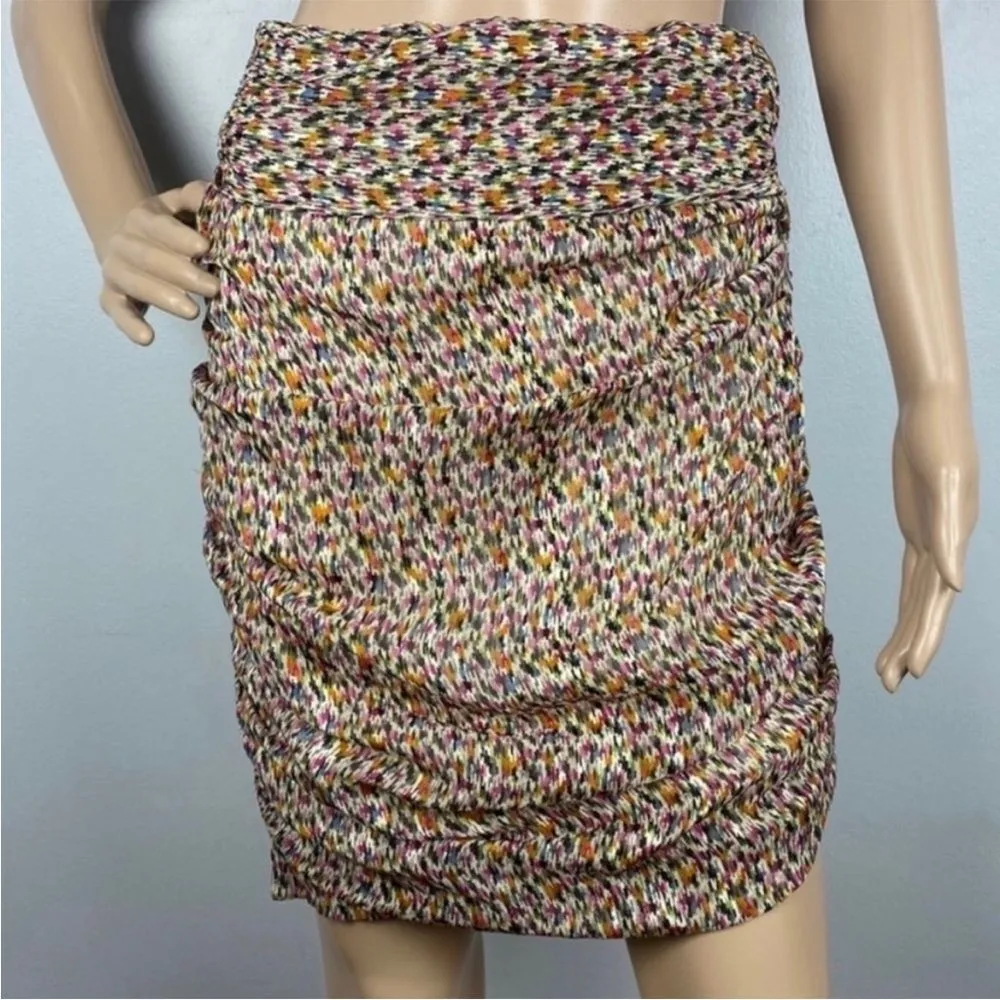 BA&SH Dina abstract-print crepe skirt Multicolor Size XS - Image 5