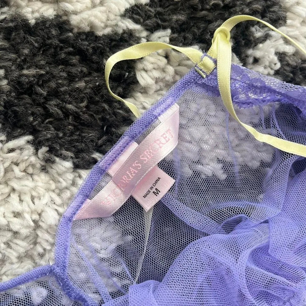 Victoria-s-secret Women's Purple and White Dress - Image 3