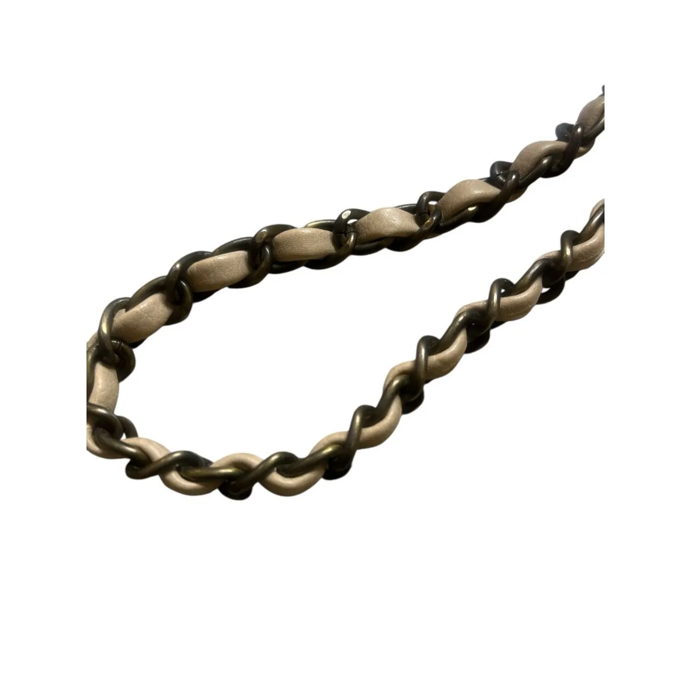 Anthropologie cross body fold-over purse beige/tan color - Image 5