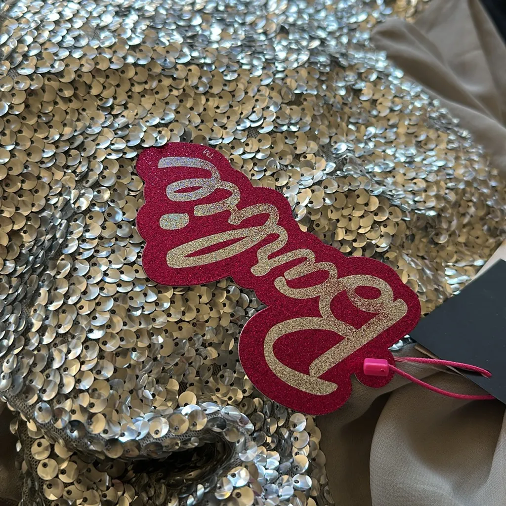 NWT $169 ZARA SILVER SEQUINNED BARBIE LONG DRESS LIMITED EDITION 9002/834 - Image 11