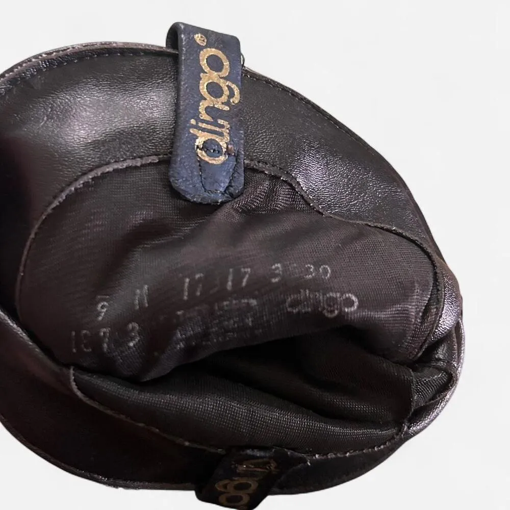 Dingo vintage blue black silver soft slouchy leather western cowboy boots 9 - Image 8