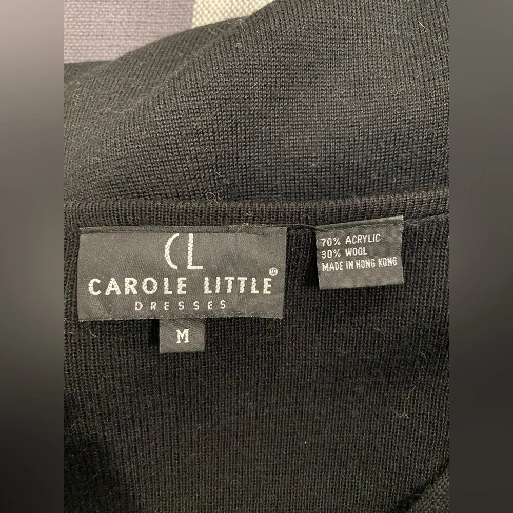 Vintage Carole Little Knit Sweater Dress Embroidered Whimsigoth Medium - Image 4