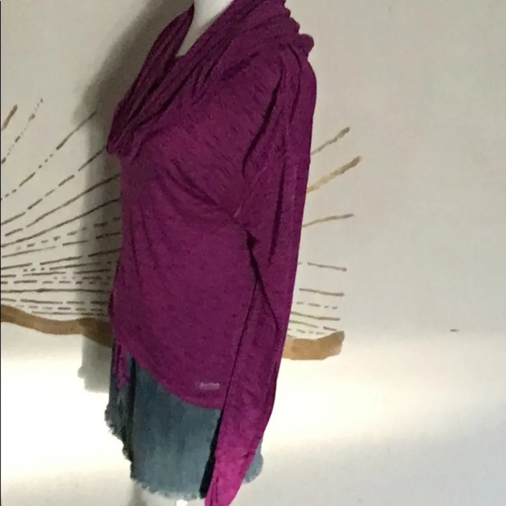 Calvin Klein Performance Athleisure Hooded Long Sleeve Cowl Neck Activewear Top - Image 6