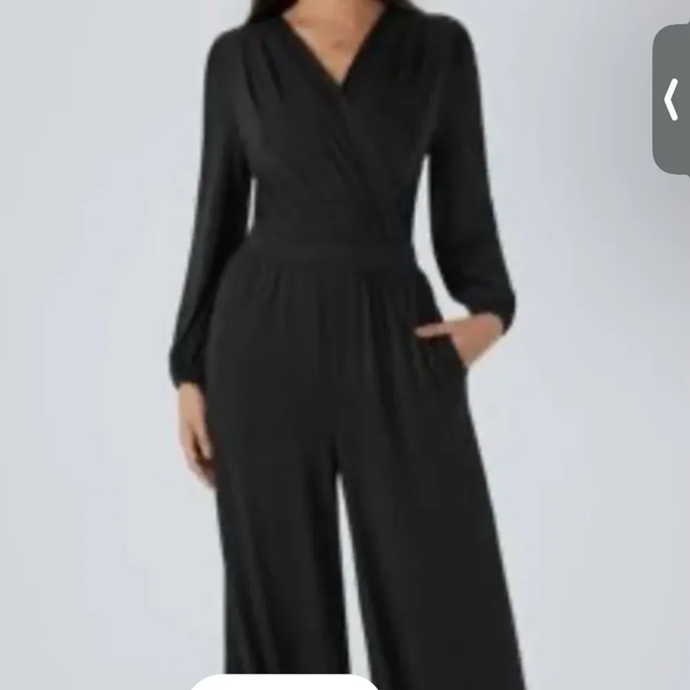 NWT Halara Tan Long Sleeve Jumpsuit size M. 4 way stretch. Modern wide leg fit - Image 10