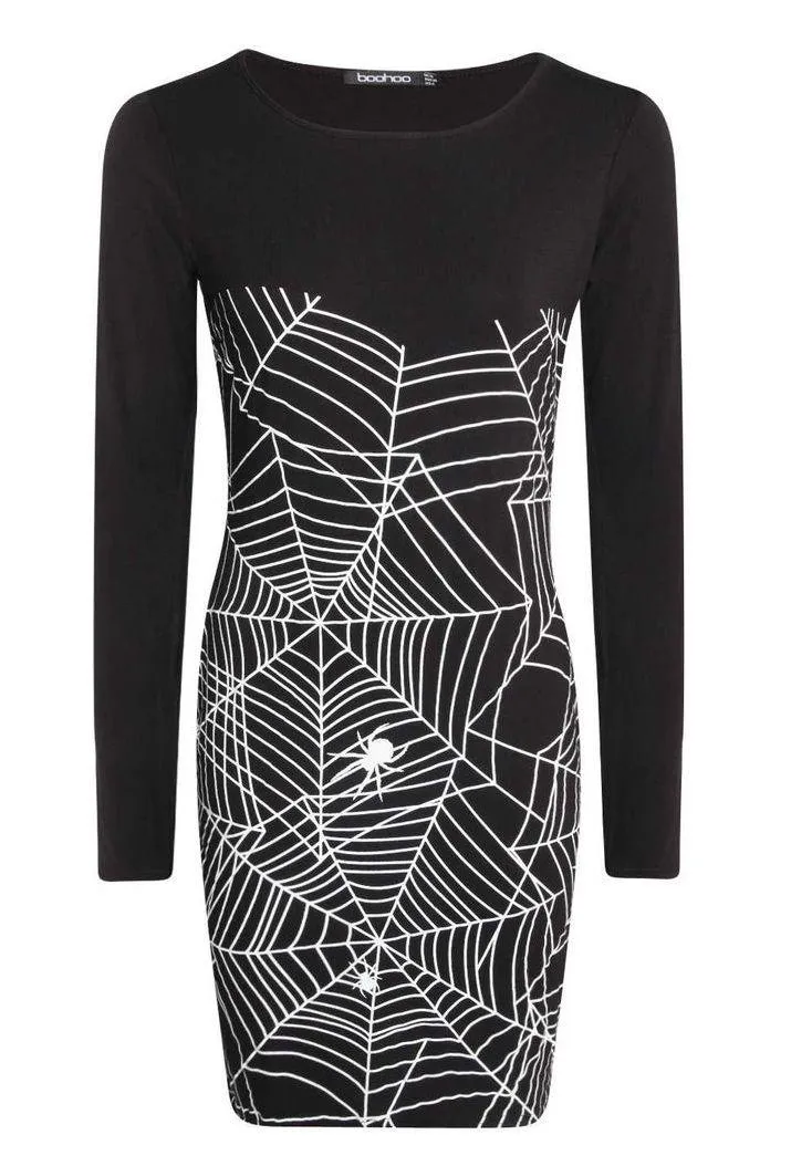 Halloween Glow In The Dark Bodycon Dress - Image 3
