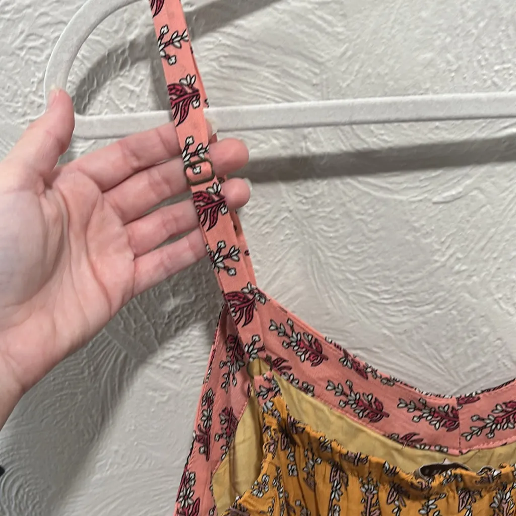 Knox Rose Floral Print Tiered Midi Dress Size Large - Image 7