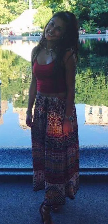 Multi Design Maxi Skirt Red - Image 4