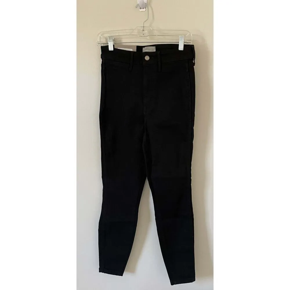 Everlane Way High Skinny Denim Jean Black Size 28  NEW - Image 5