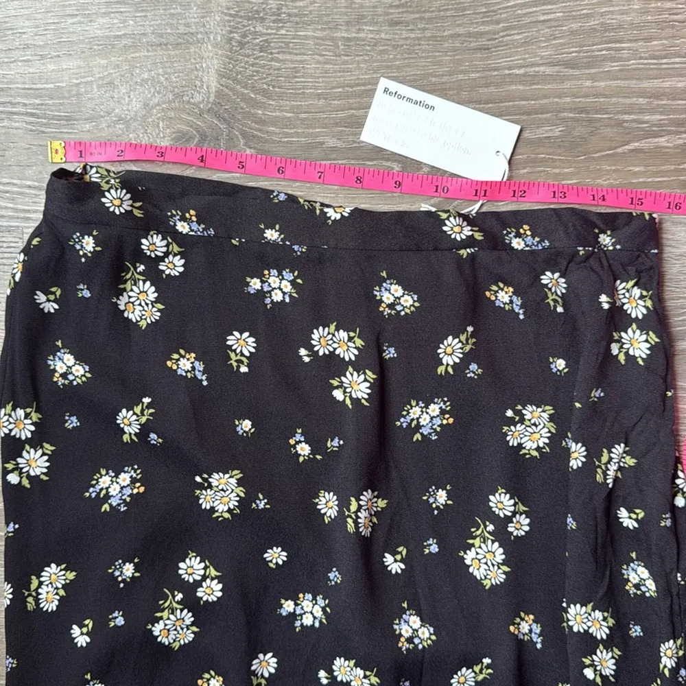NEW Reformation Daisy Bea Floral  Midi Skirt 10 - Image 10
