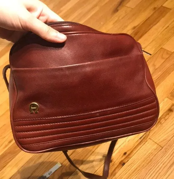 Vintage  Bag Purse Crossbody Leather - Image 4