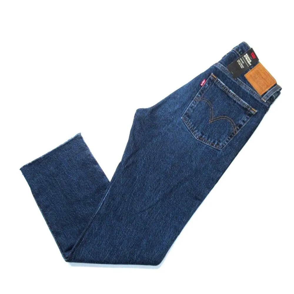 NWT  Wedgie Straight in Salsa Roll Stretch Denim Crop Fray Jeans 27 - Image 5