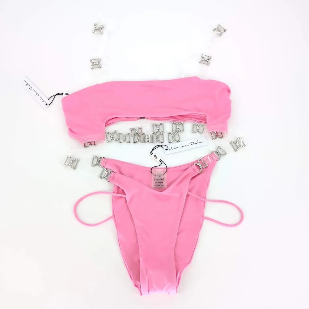 Monica Hansen Beachwear Shine Like A Diamond Pink Panther Bikini Set - Image 6