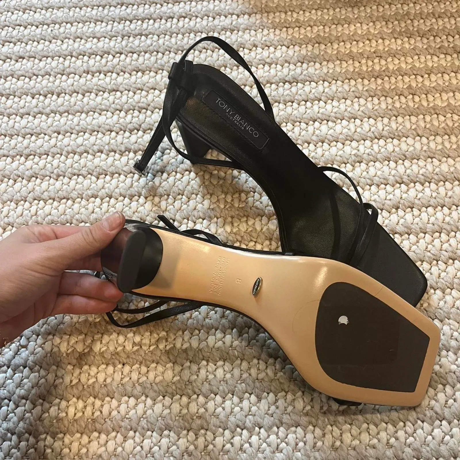 Tony Bianco Corso Sandal in Black Nappa - Image 6