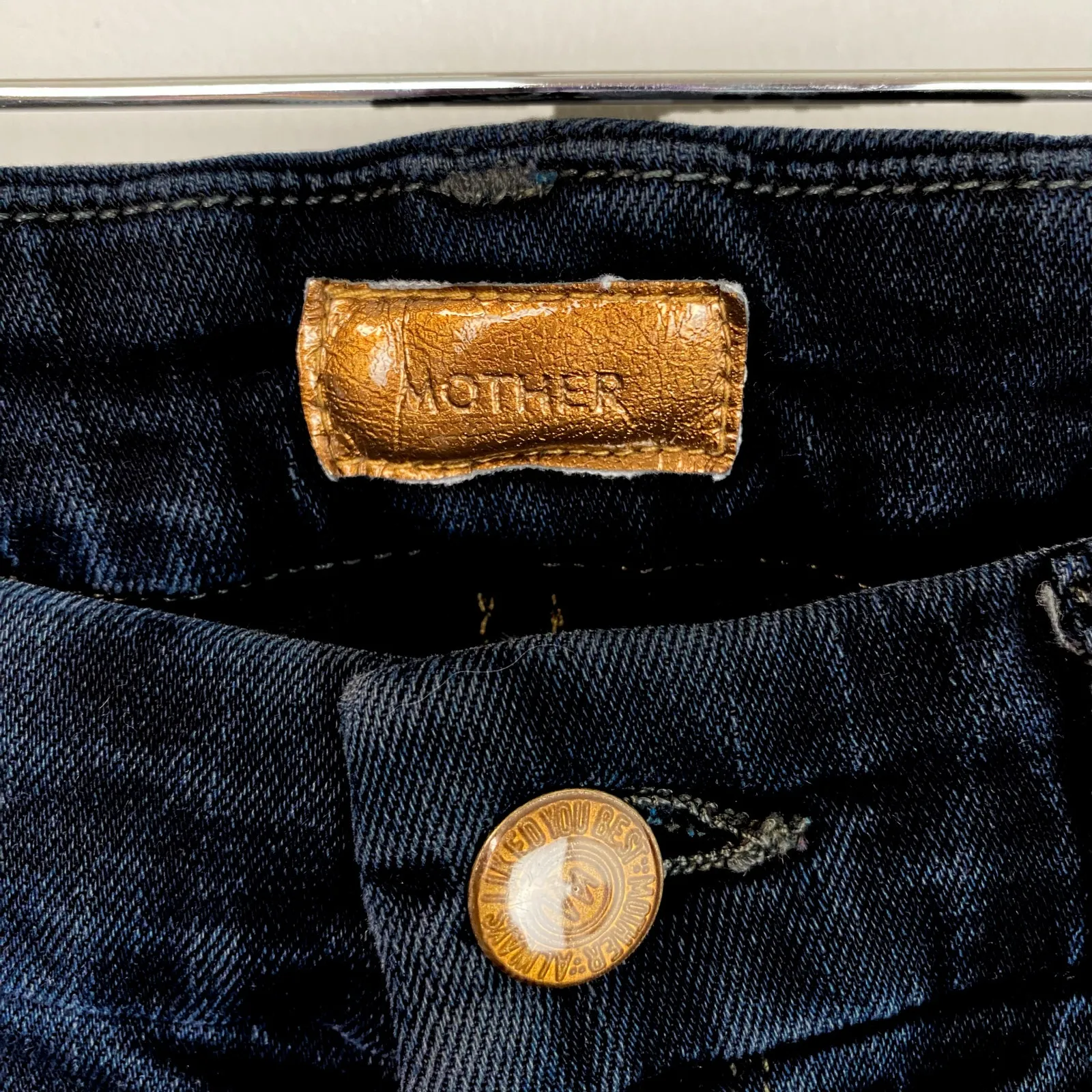 MOTHER Looker Cropped Skinny Jeans In Coffee, Tea, or Me? Size 2/26 Blue - Image 6