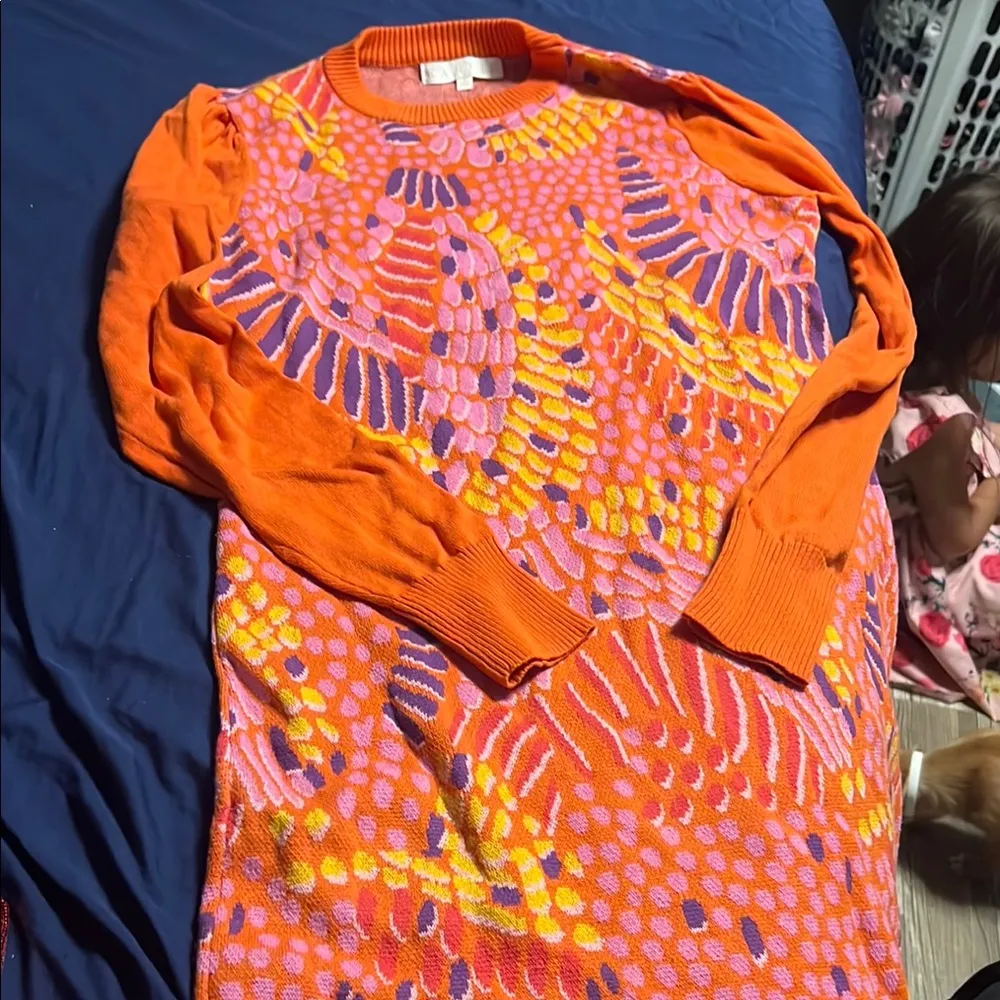 Colorful Patterned Sweater - Image 2