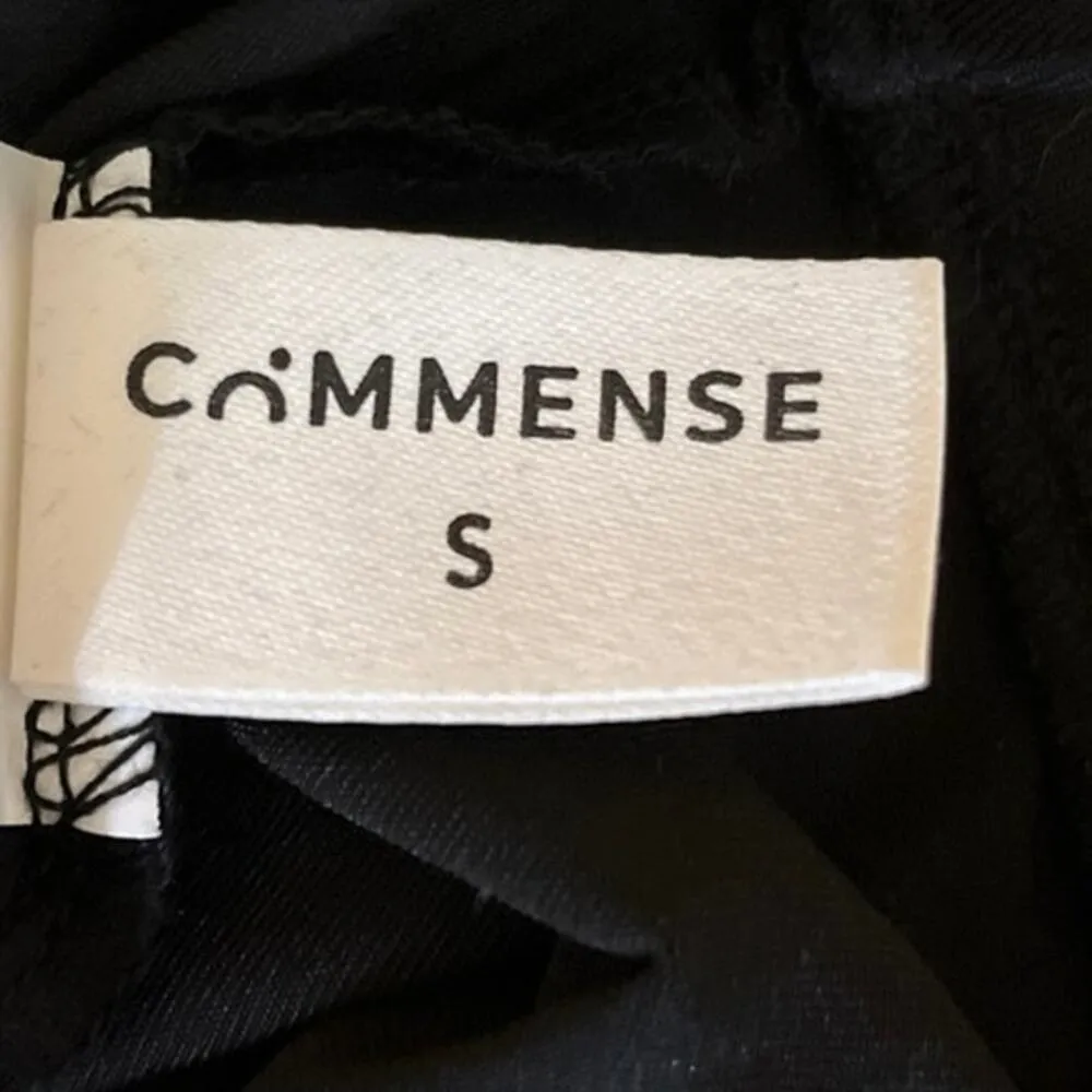 Commense Black Halter Tie Adjustable Square Neck Thong Bodysuit Top Size S - Image 3