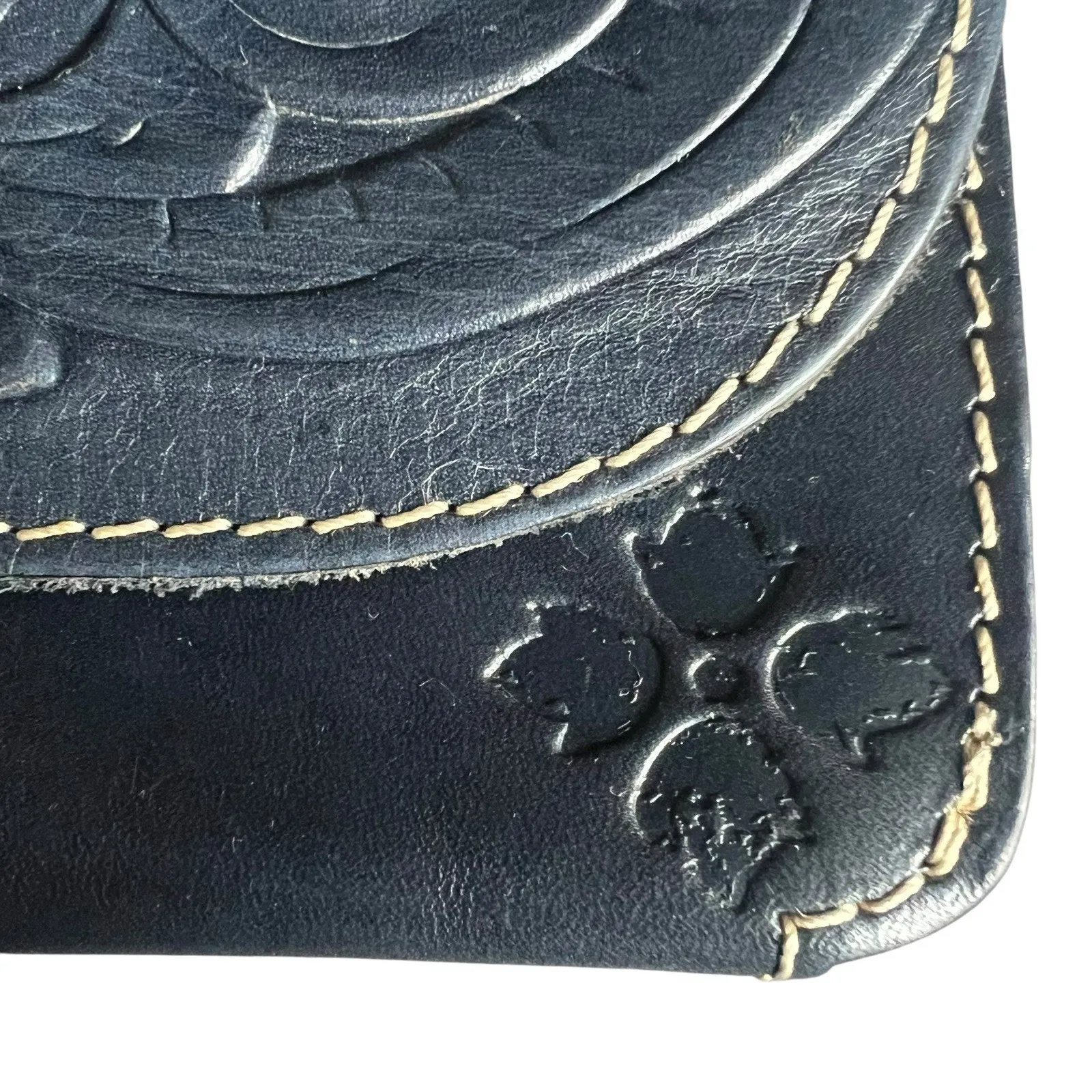 Patricia Nash Torri Small Crossbody Purse P06107 Tooled Embossed Leather As Is - Image 8