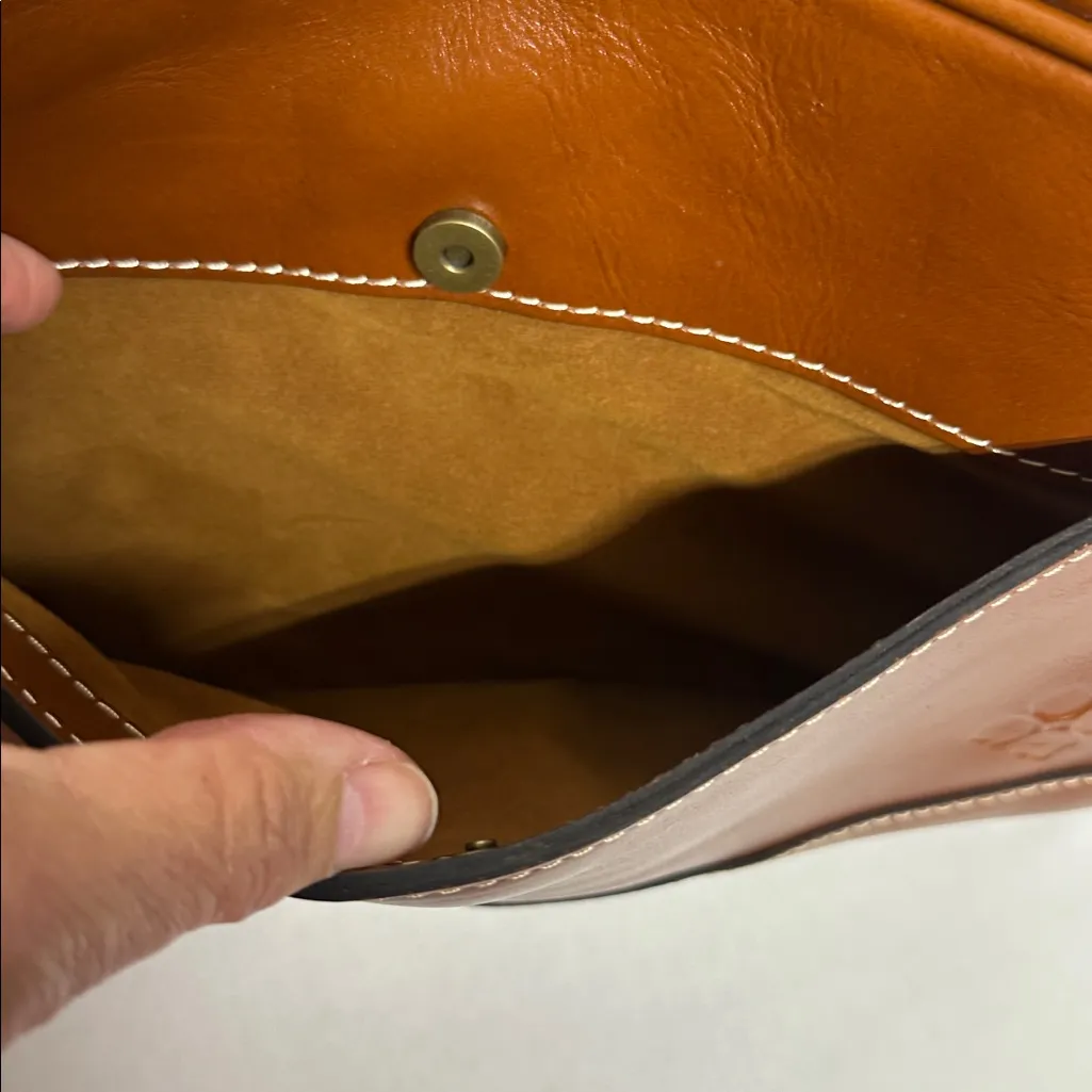 Patricia Nash Manali Italian Tan Leather Heritage Bag Like New Condition MSRP199 - Image 14