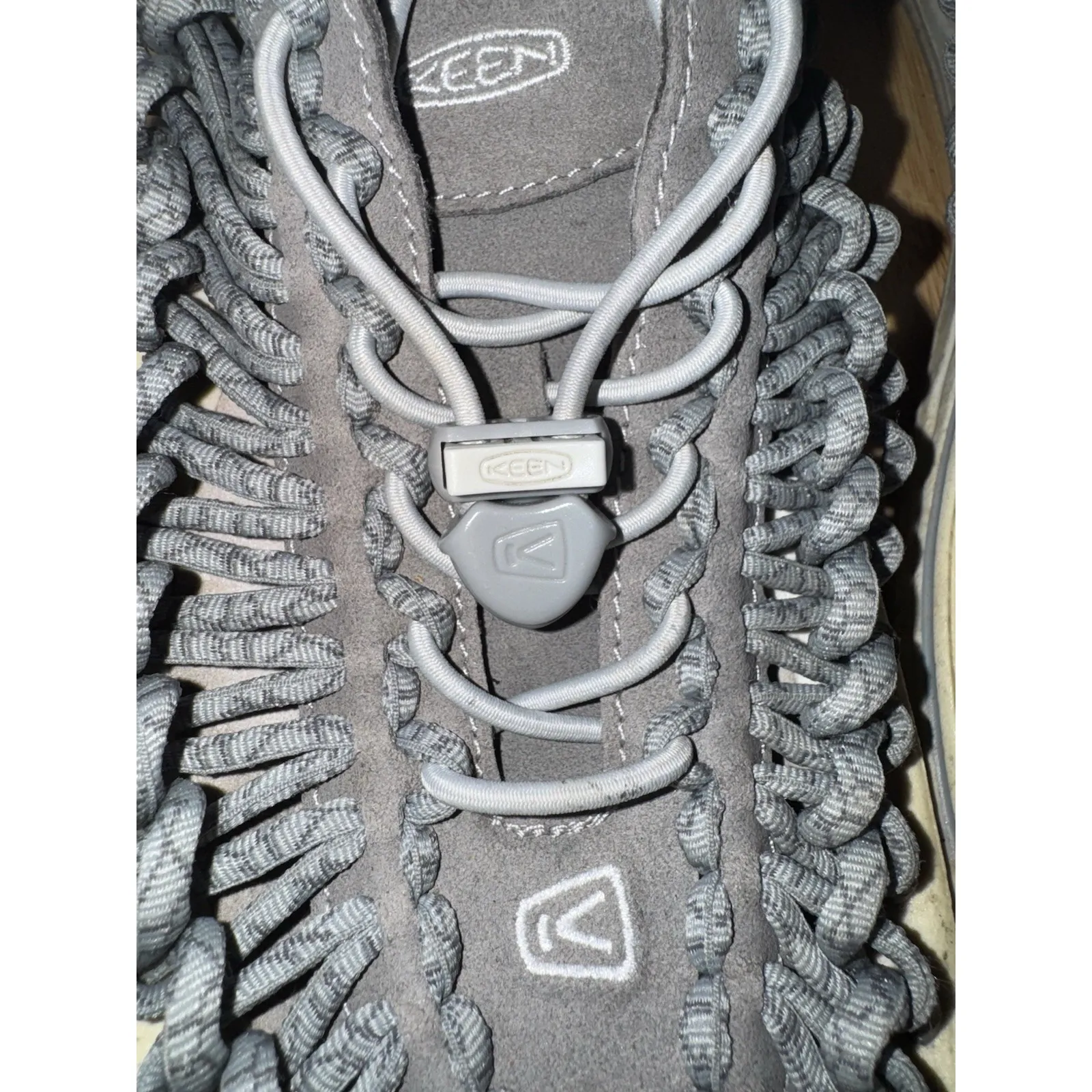 Keen Uneek Gray Women's 8 / 38.5 Cord Rope Hiking Water Sandals Shoes Outdoors - Image 5