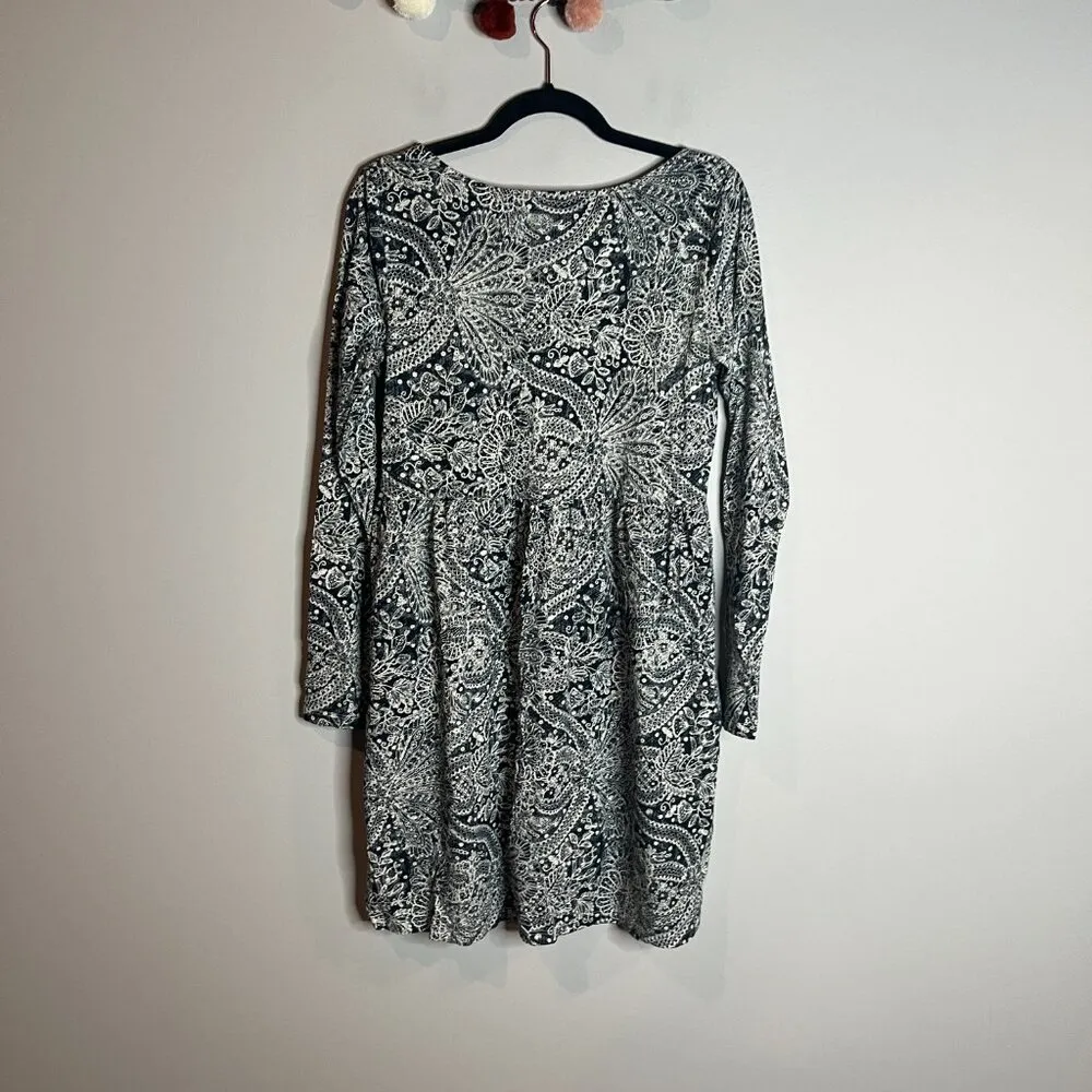 Peruvian Connection patterned long sleeve babydoll tunic dress - Image 5