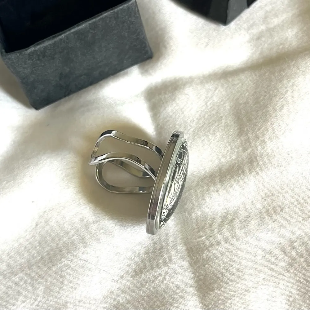 Fortune teller palmistry ring Black - Image 3