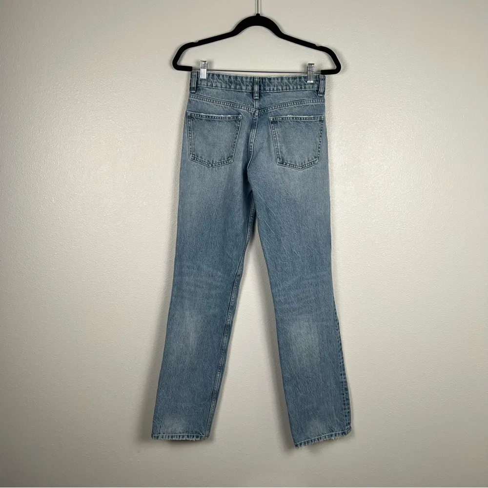 Zara Straight Leg Button Fly Jeans Sz‎ 4 - Image 5