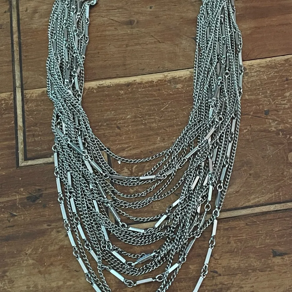 Vintage Kramer Multi Strand Necklace Silver - Image 8