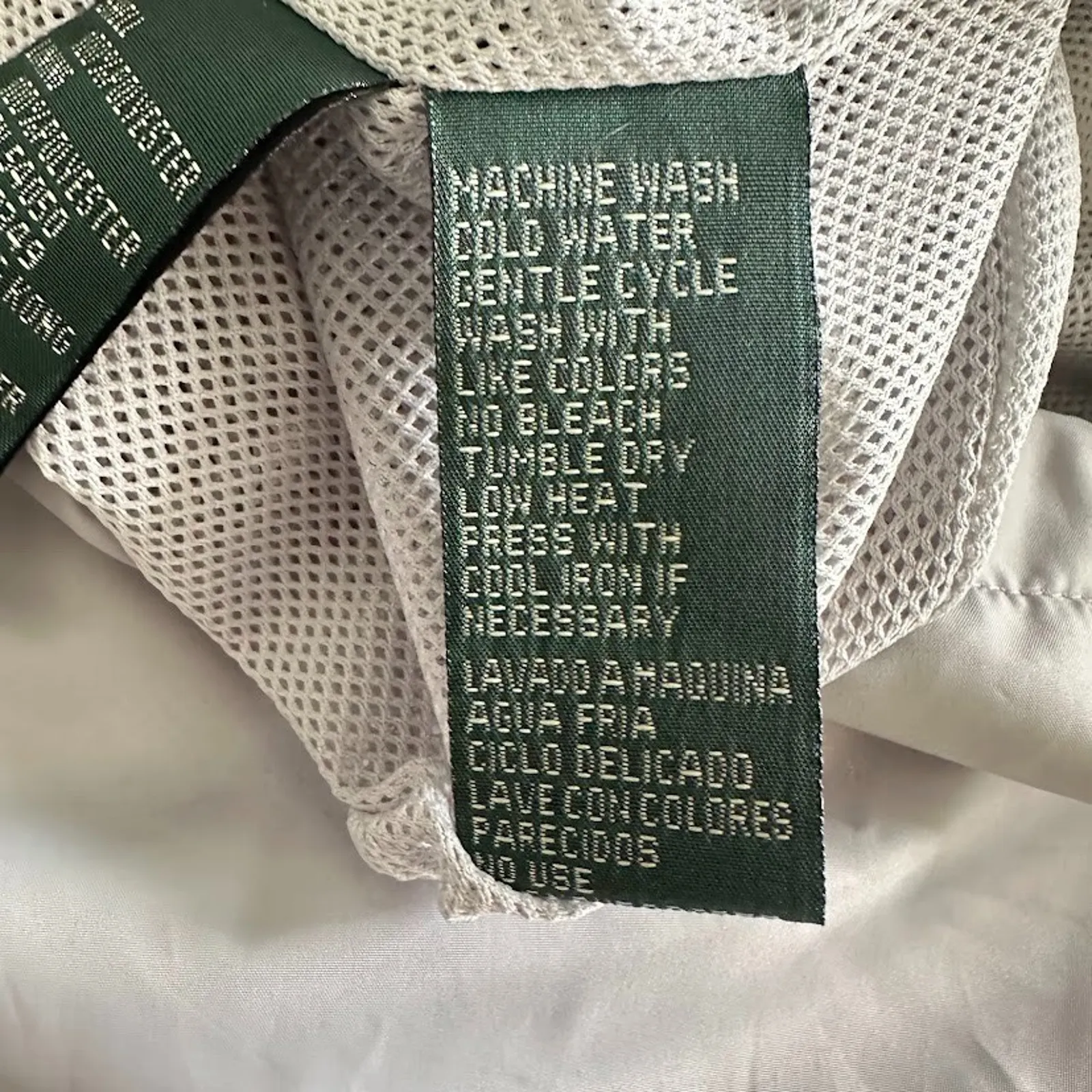 Lauren Ralph Lauren Jacket Womens Small Zip Lined Vest Grey Windbreaker Outdoor - Image 7