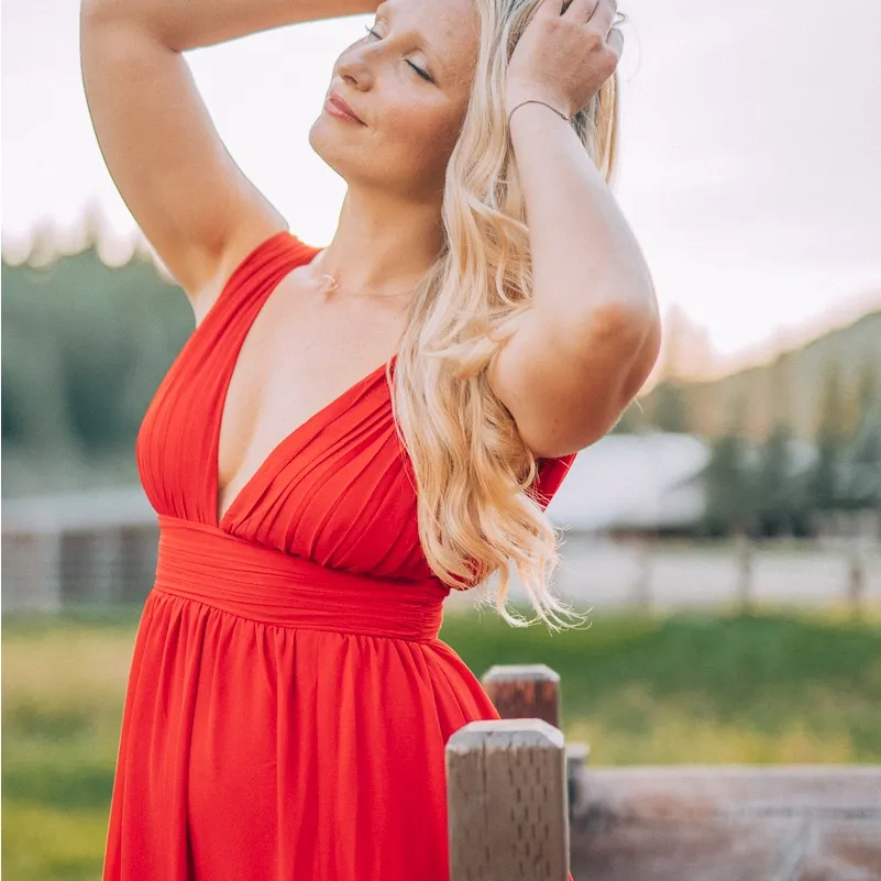 Lulus Heavenly Hues Red Maxi Dress size XS (NWT) - Image 5