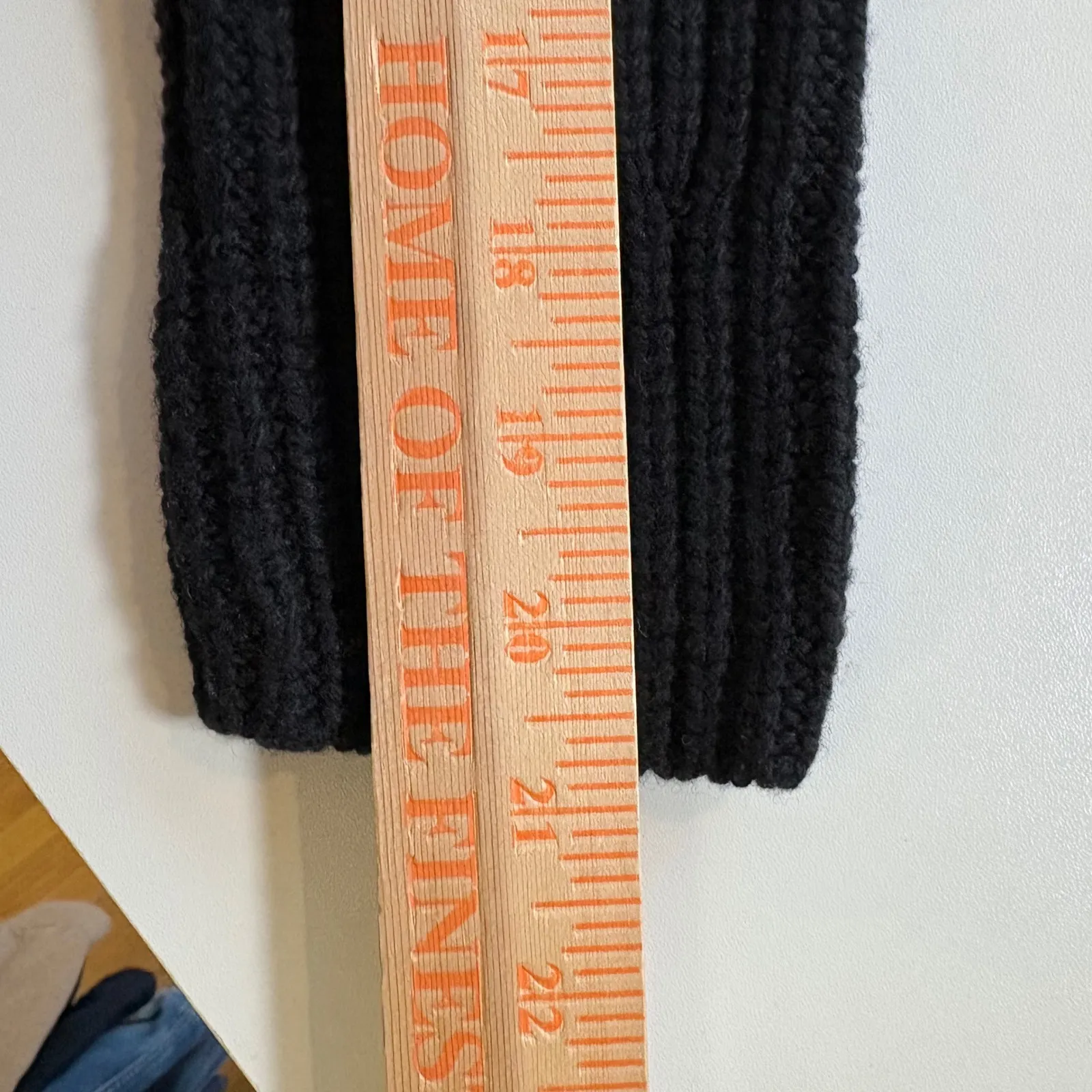 Athleta Cascades Crew Black Ribbed Knit Wool Blend Sweater Pullover Small - Image 6